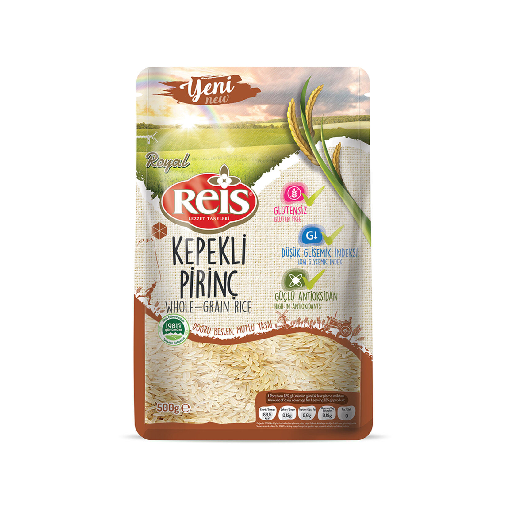 Reis Royal Kepekli Pirinç 500 Gr