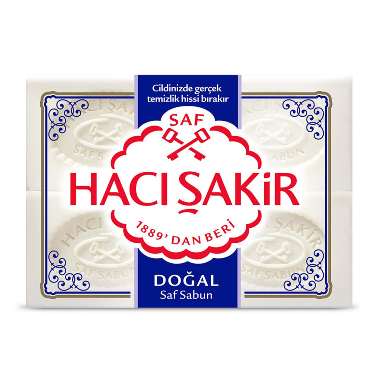 Hacı Şakir Doğal Beyaz Kalıp Sabun 4X150 G