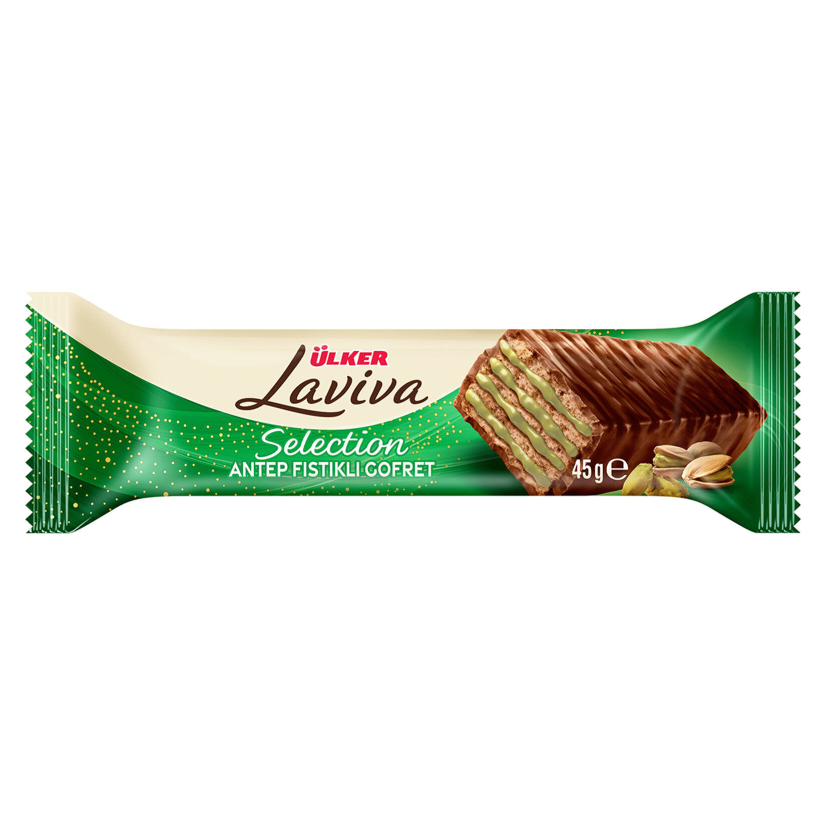 Ülker Laviva Selection Antep Fıstıklı Gofret 45 Gr