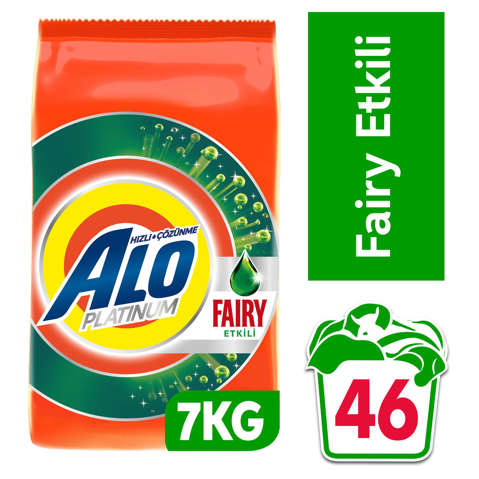 Alo Platinum 7 Kg Fairy Etkili Beyazlar Aquapudra Toz Deterjan