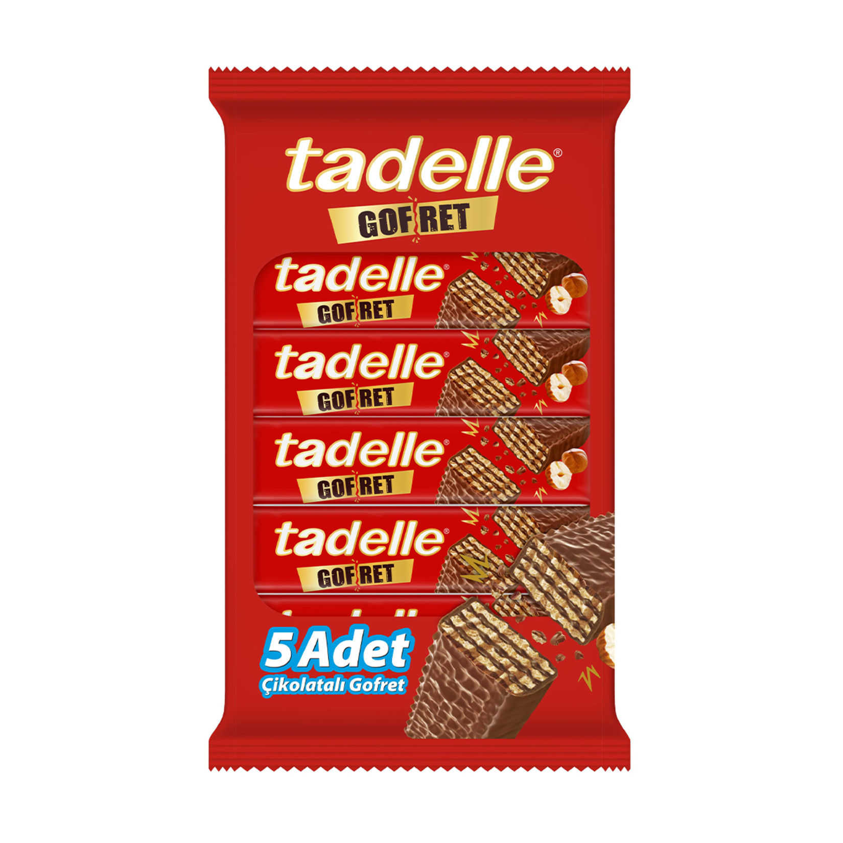 Tadelle Çikolatalı Gofret Poşet 5 x 28 Gr