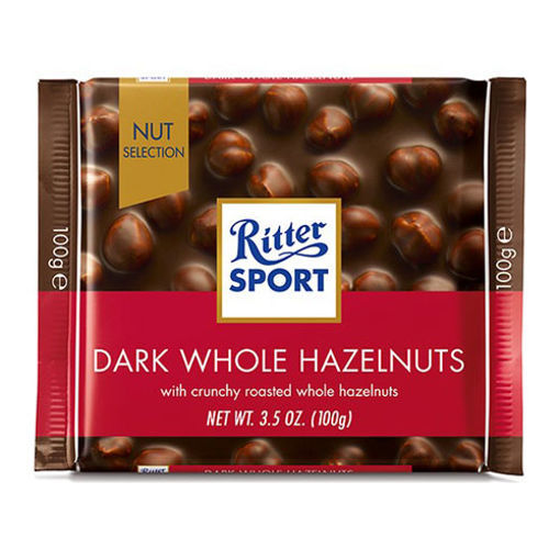 Ritter Sport Dark Whole Hazelnut 100 Gr