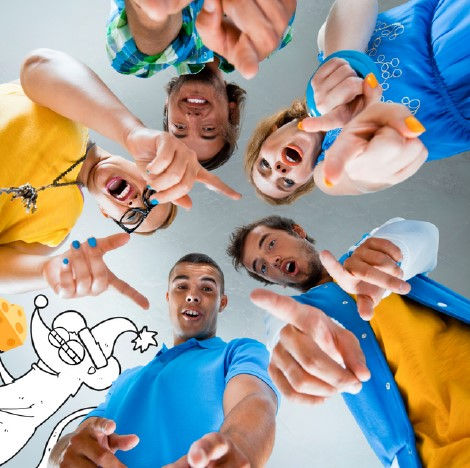 Quick-thinking experts at The Marketing Company collaborating on innovative solutions