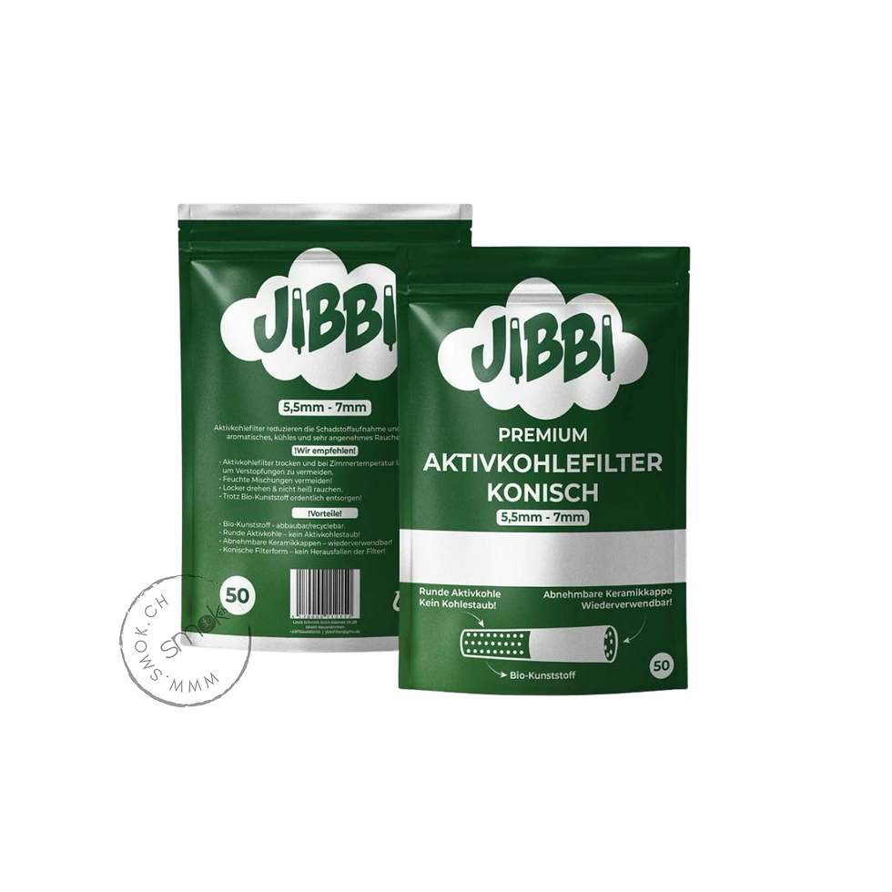 Aktivkohlefilter Konisch 5.5mm - 7mm (50 Stk.)