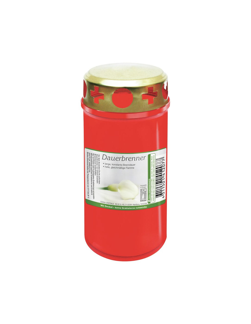Dauerbrenner mit Deckel rot 20x