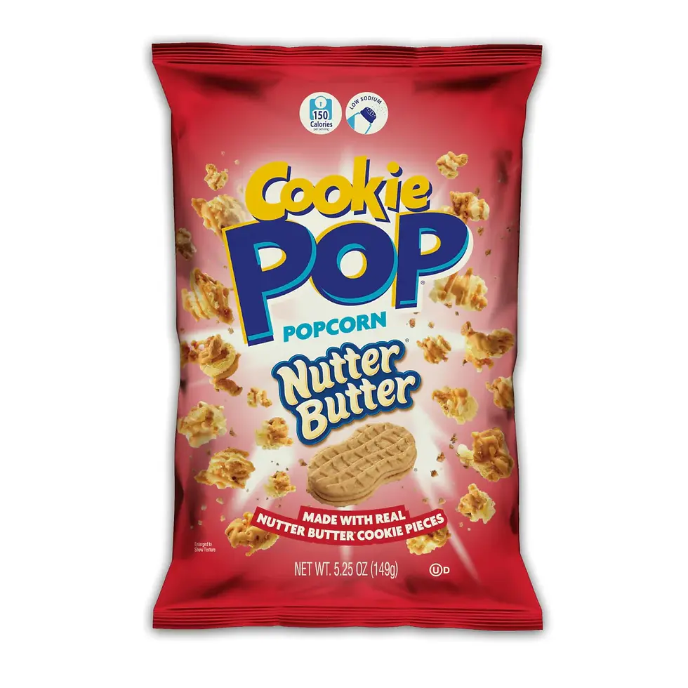 Candy Pop Nutter Butter Popcorn 12 x 149g USA (1 + 1 Free)