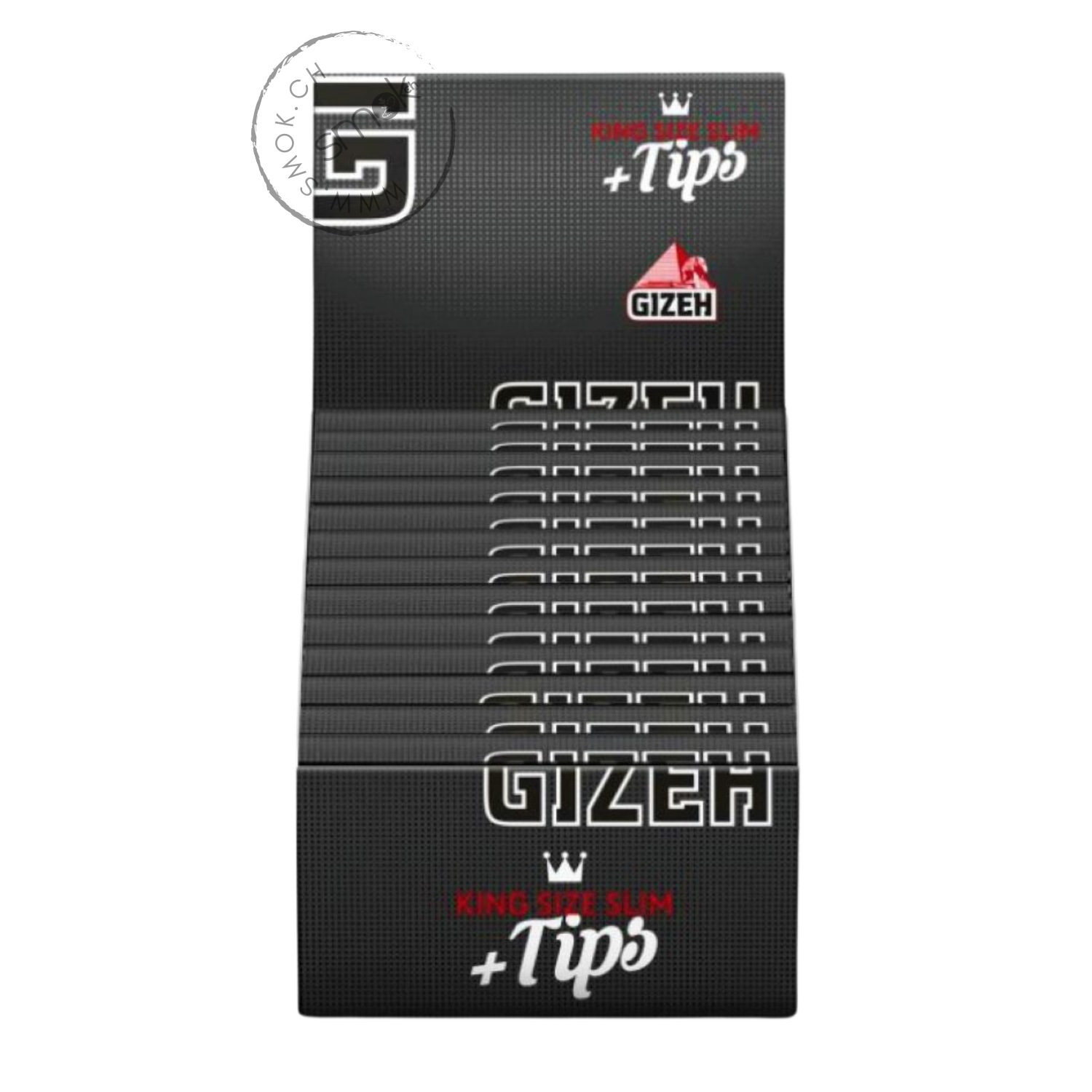 Black King Size Slim + Tips
