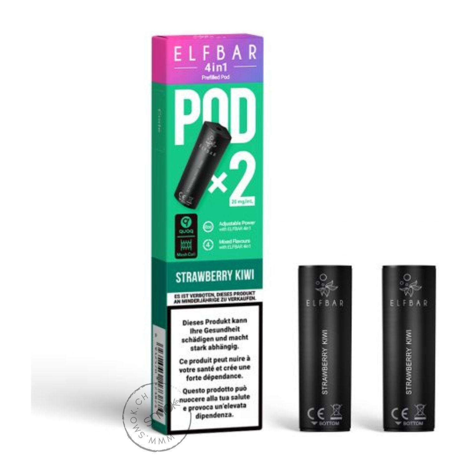 4 in 1 Prefilled Pods Strawberry Kiwi