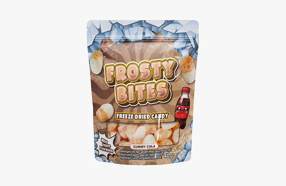 Frosty Bites Gummy Cola Freeze Dried Candy 24 x 50g