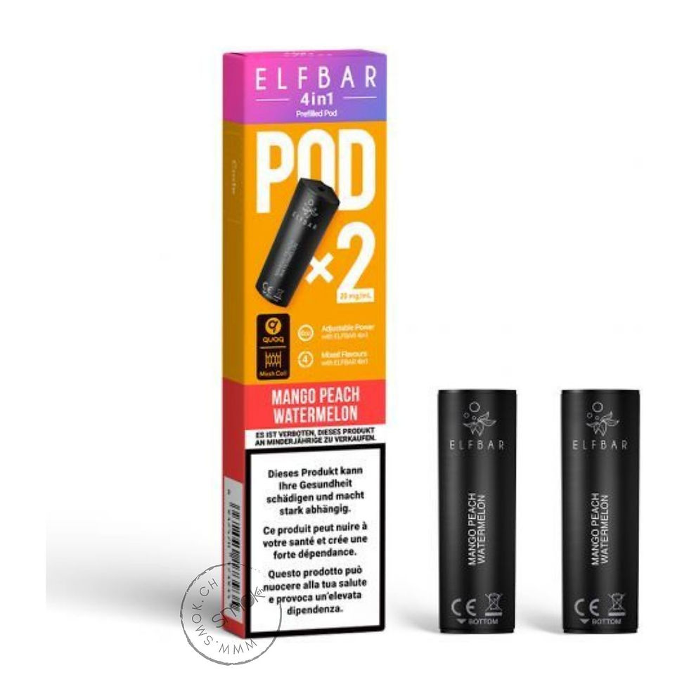 4 in 1 Prefilled Pods Mango Peach Watermelon