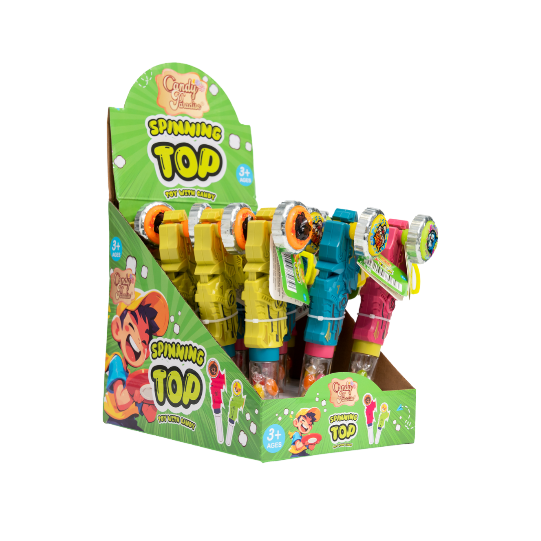 Candy Paradise Kreisel Spielzeug mit Süßigkeiten 12x10g (HALAL)