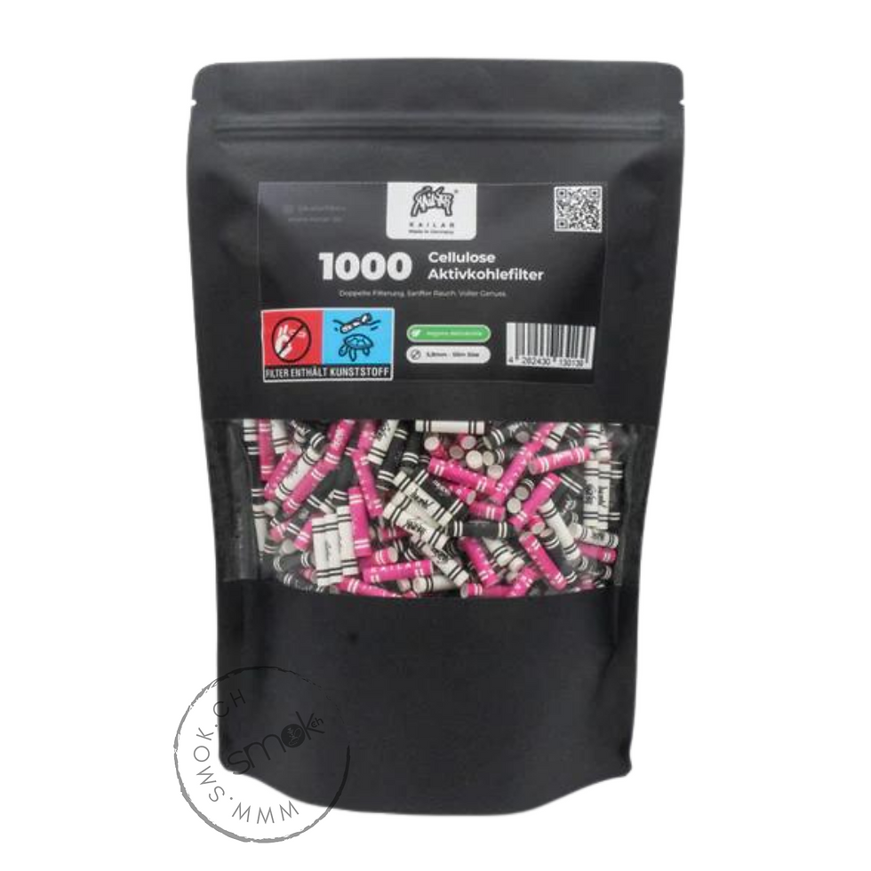 Aktivkohlefilter 1000 Slim Cellulose Mix