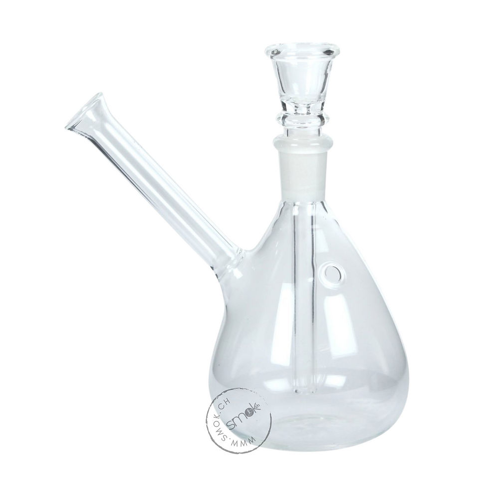 Glasbong Transparent Bauchig