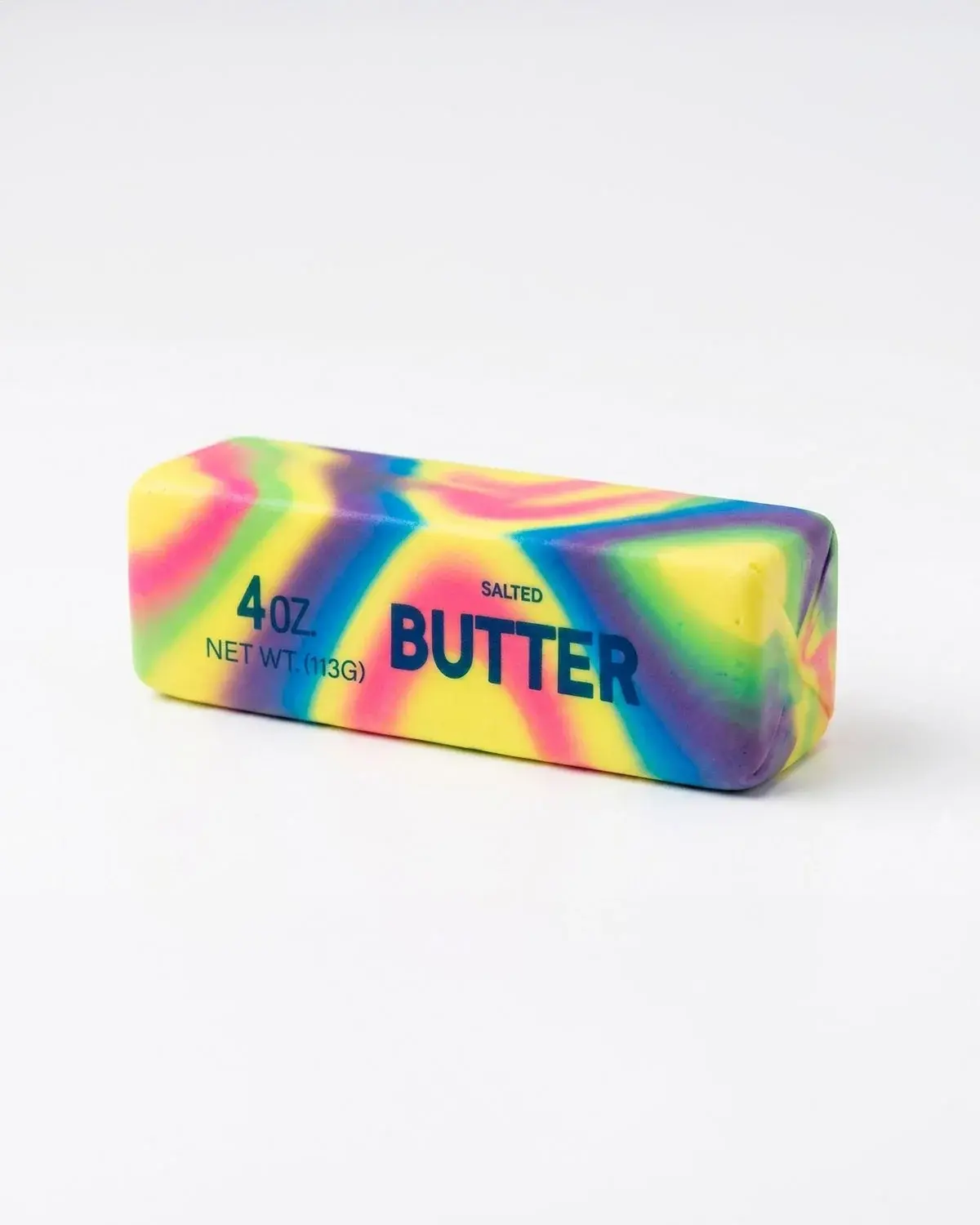 Squishy Salted Butter Stress Reliever Squeezable Rainbow 13cm 12pcs