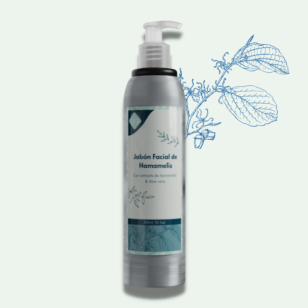 Jabón facial de hamamelis