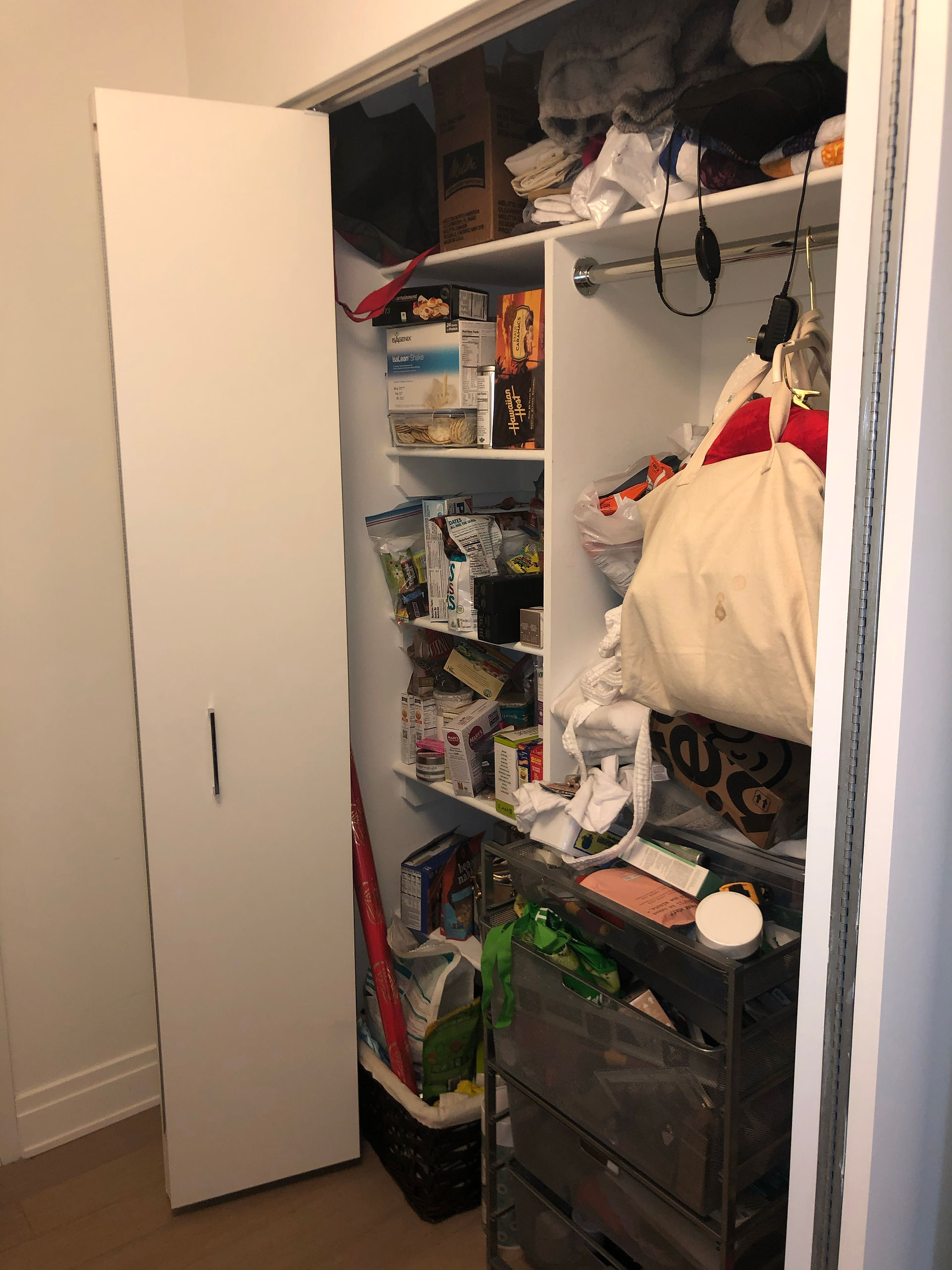 Closet Organization Before