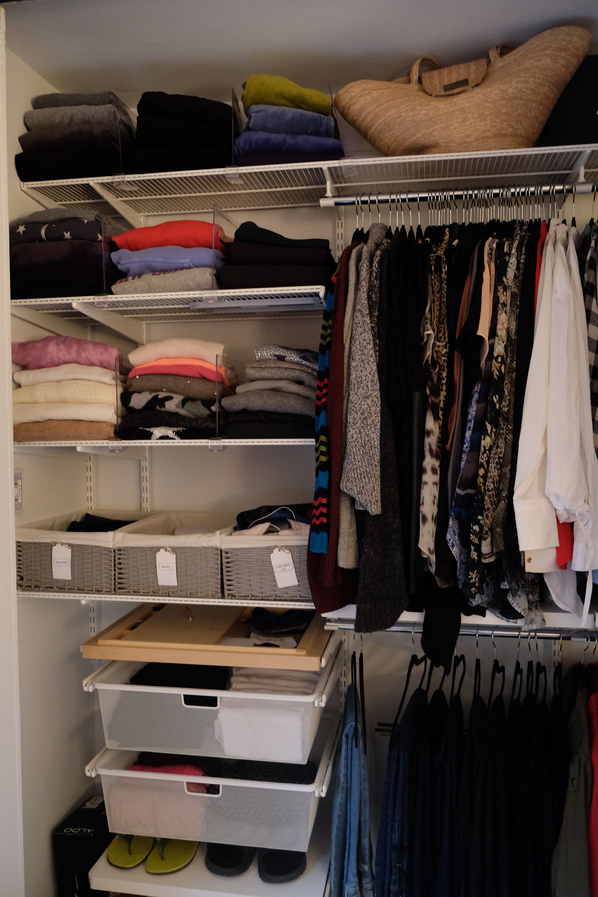 After closet reorganization