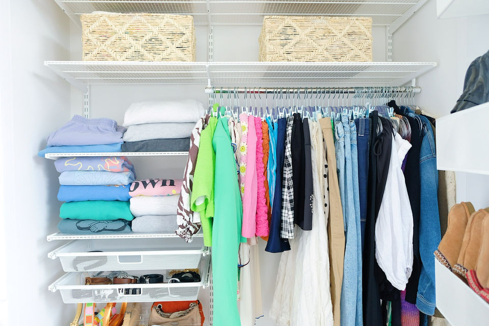 An organized closet