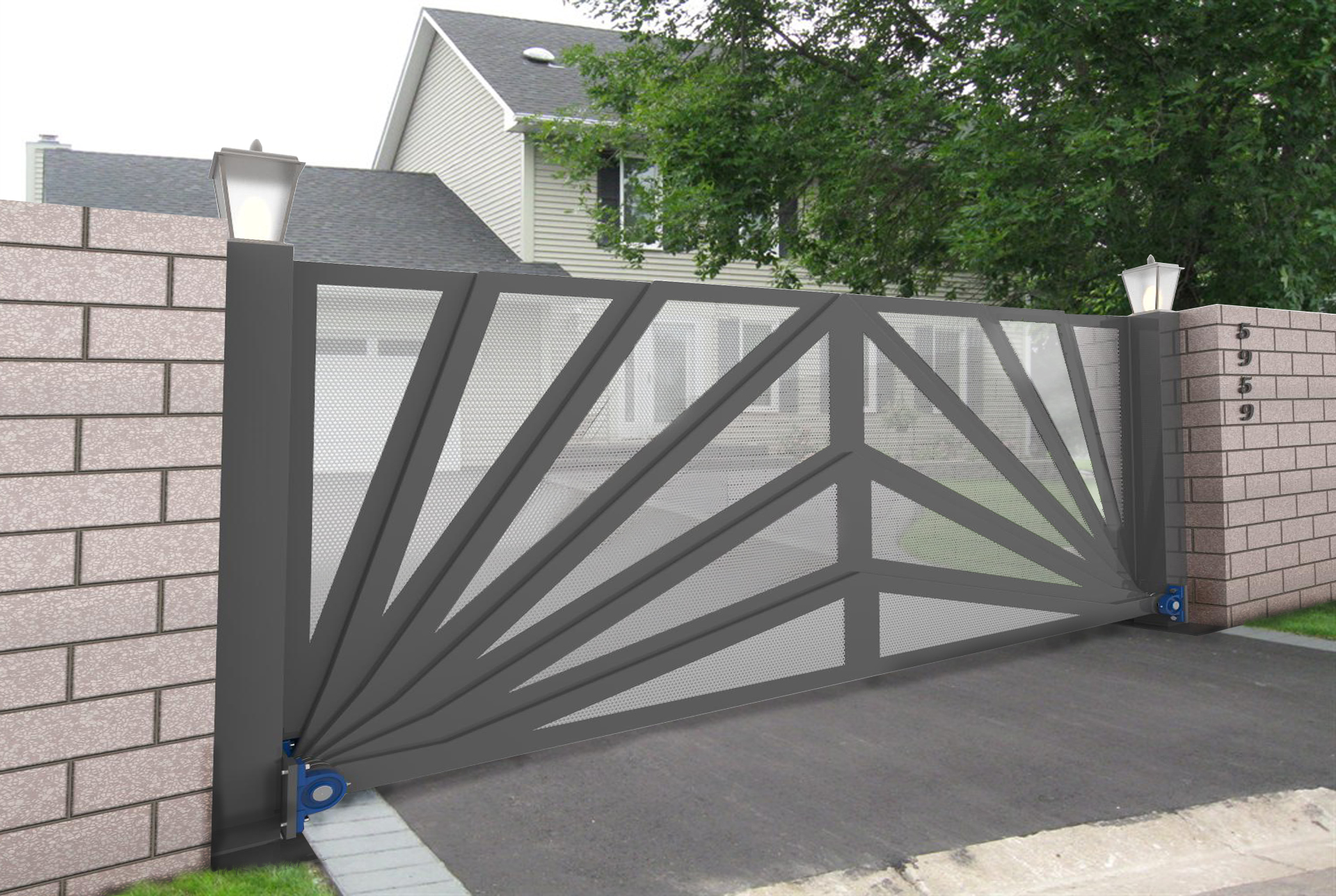 Fan Folding Gate