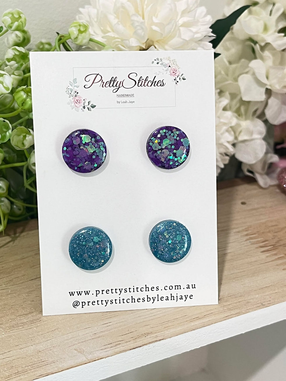 Thumbnail: Rnd Studs  - 2 Pk