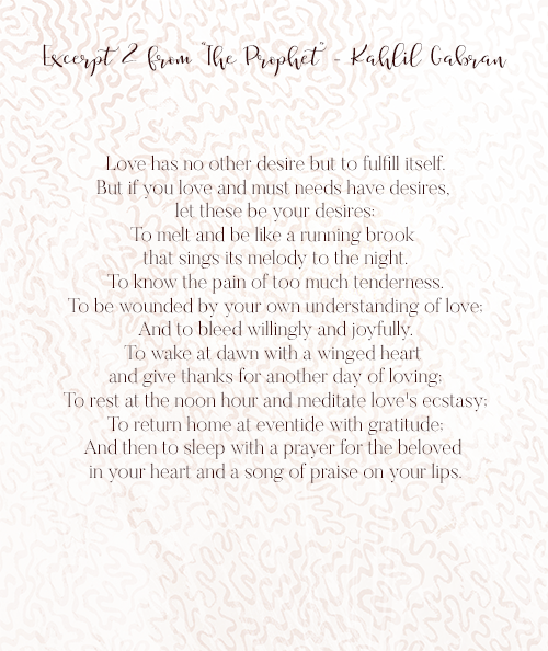 Excerpt #2 from The Prophet