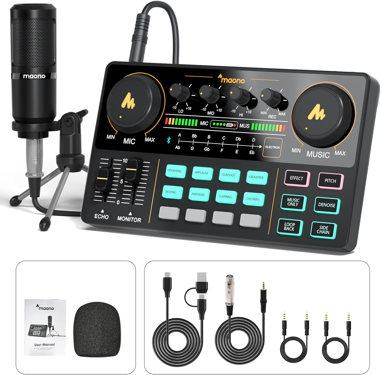 Podcast Equipment Bundle AUDIO Mixer ALL in One Podcast production studio YS3.5m