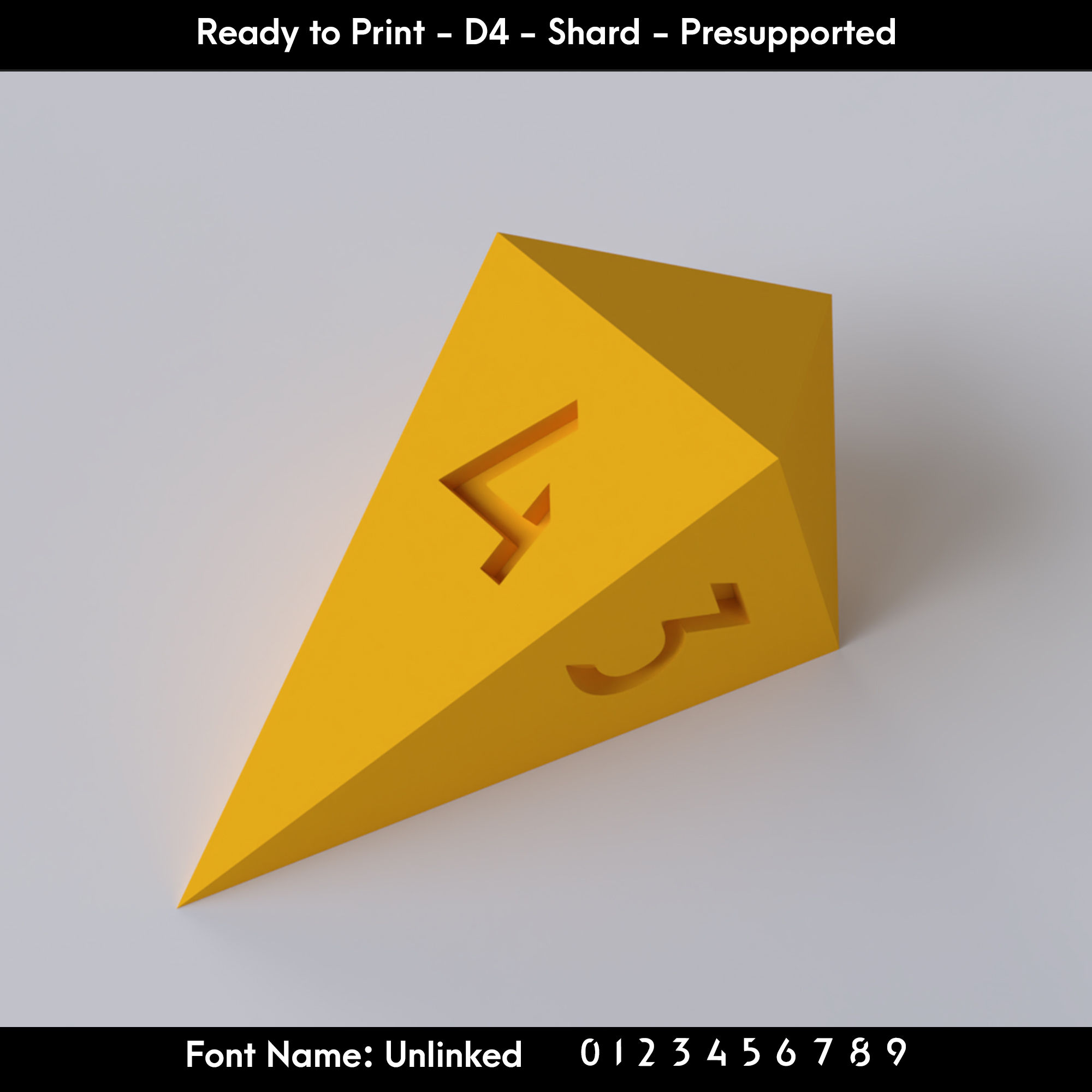 D4 Shard - Unlinked Font - Presupported