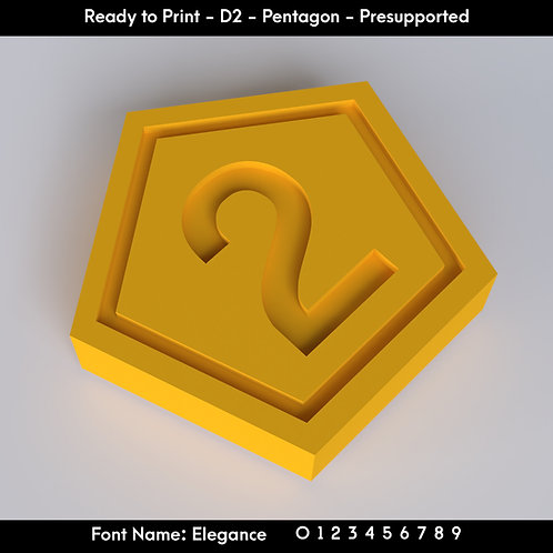 D2 Pentagon - Elegance Font - Presupported