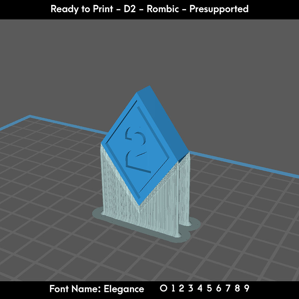 Thumbnail: D2 Rombic - Elegance Font - Presupported