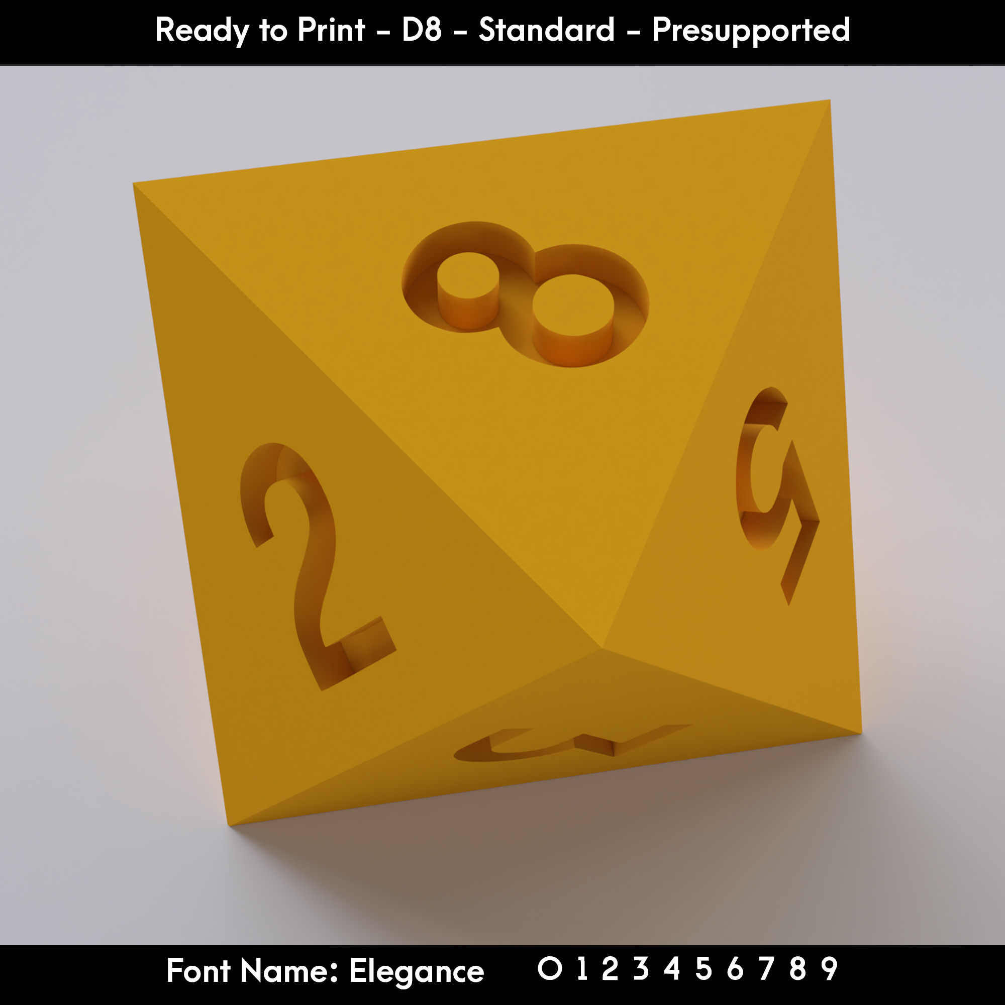 D8 Standard - Elegance Font - Presupported