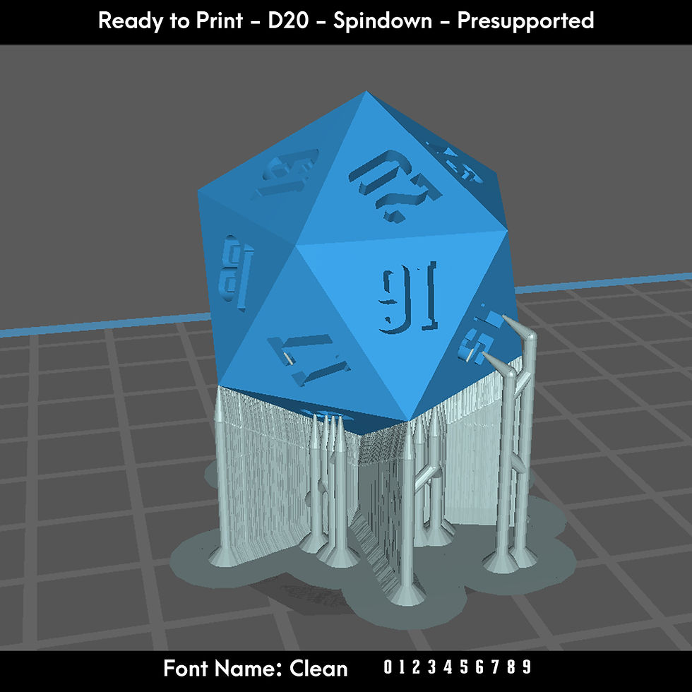 Thumbnail: D20 Spindown - Clean  Font - Presupported