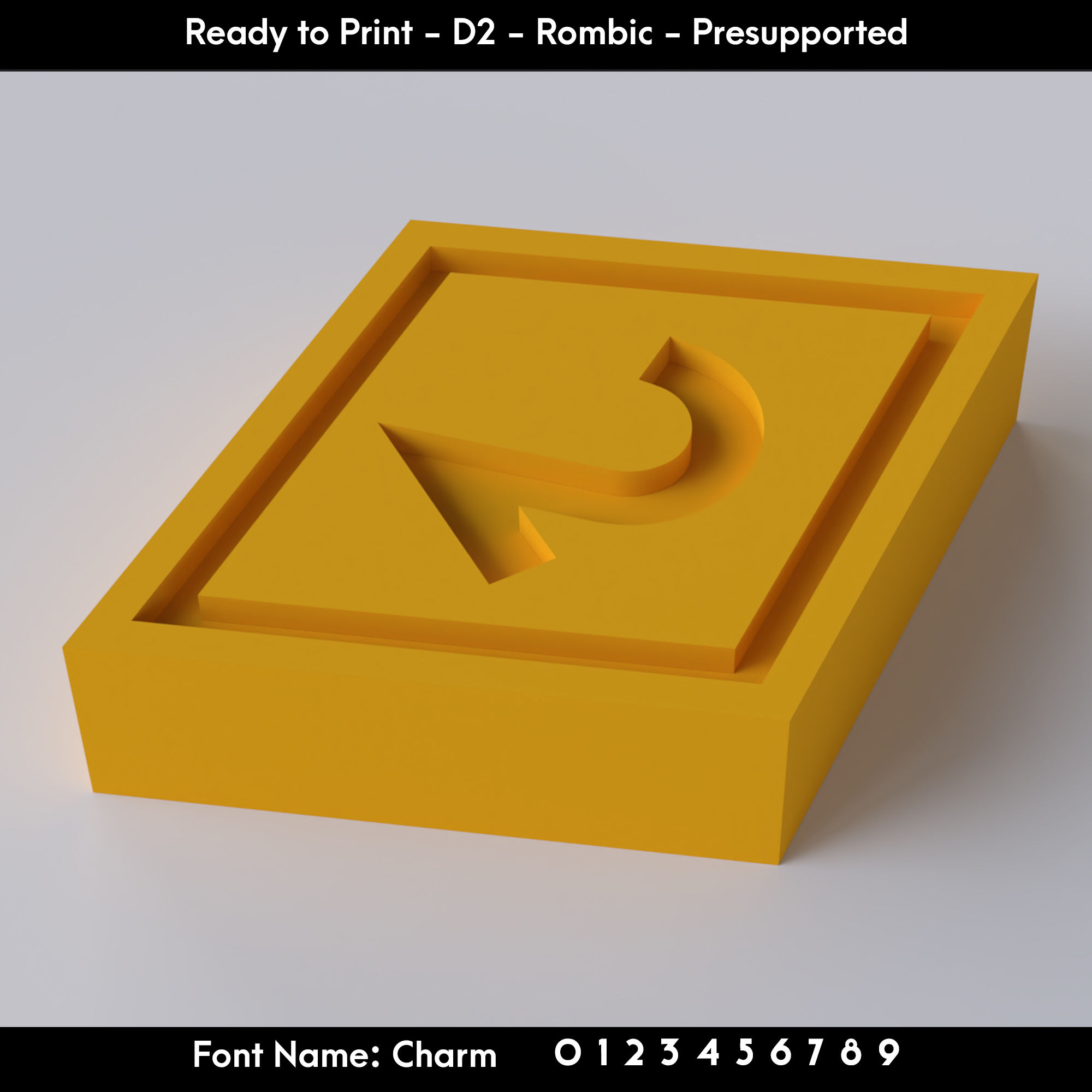 D2 Rombic - Charm Font - Presupported