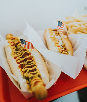 Patriotic Hot Dog