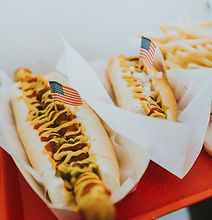 Patriotic Hot Dog