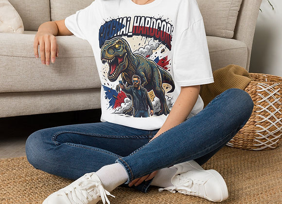 Czechia Hardcore T‑Shirt — Retro Dino Graphic Tee