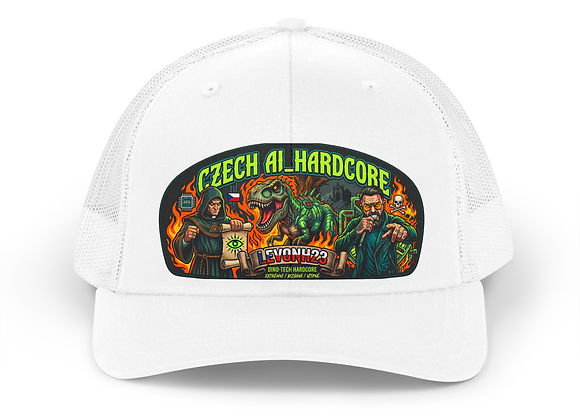 Czech AI Hardcore Retro Trucker Hat — Vintage Monster Patch Cap