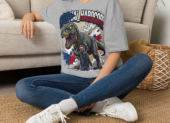 Czechia Hardcore T‑Shirt — Retro Dino Graphic Tee
