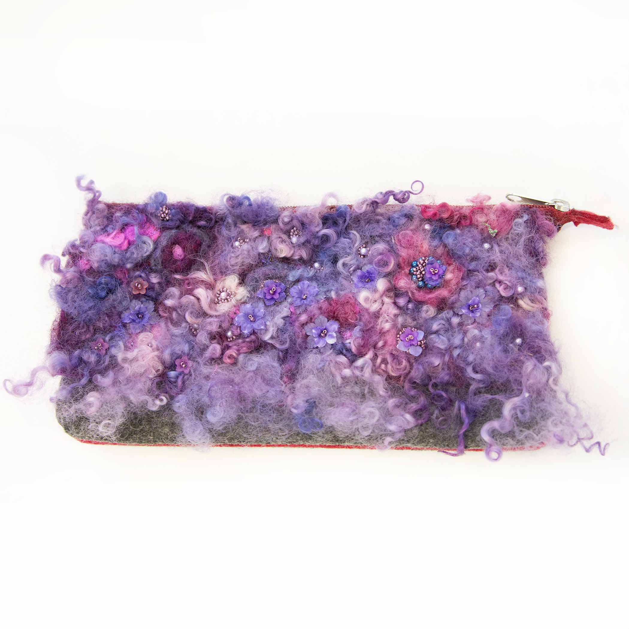 Purple Passion Felted Wool Clutch