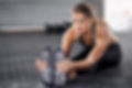 Sporty Woman Stretching