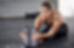 Sporty Woman Stretching