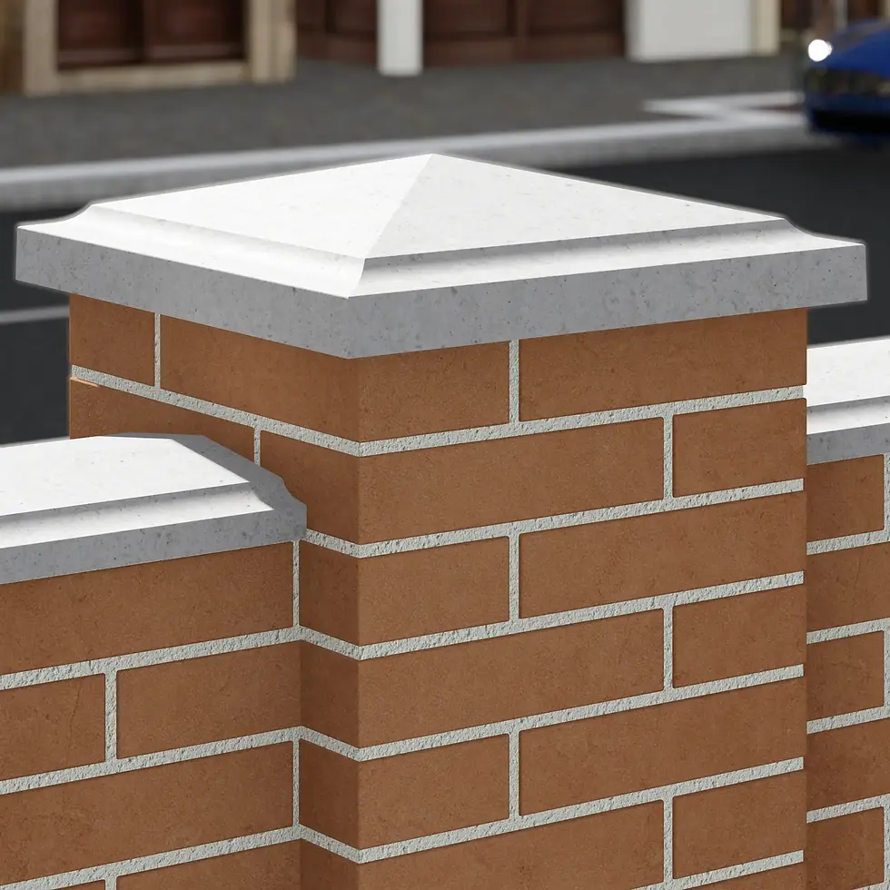 Миниатюра: піраміда 500х500 мм на стовп сірий бетон