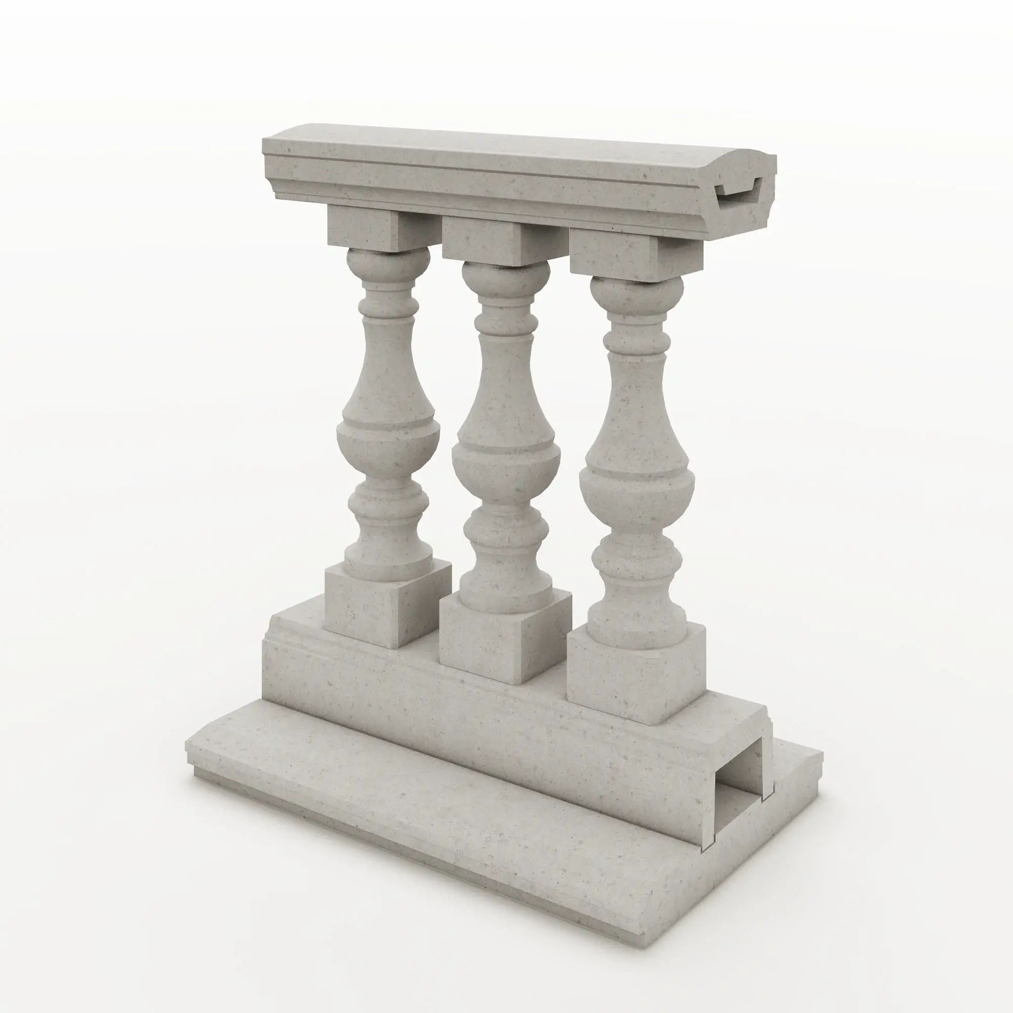 Секція балюстради з бетону