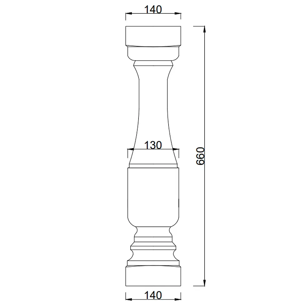 Миниатюра: Креслення балясини Б-3