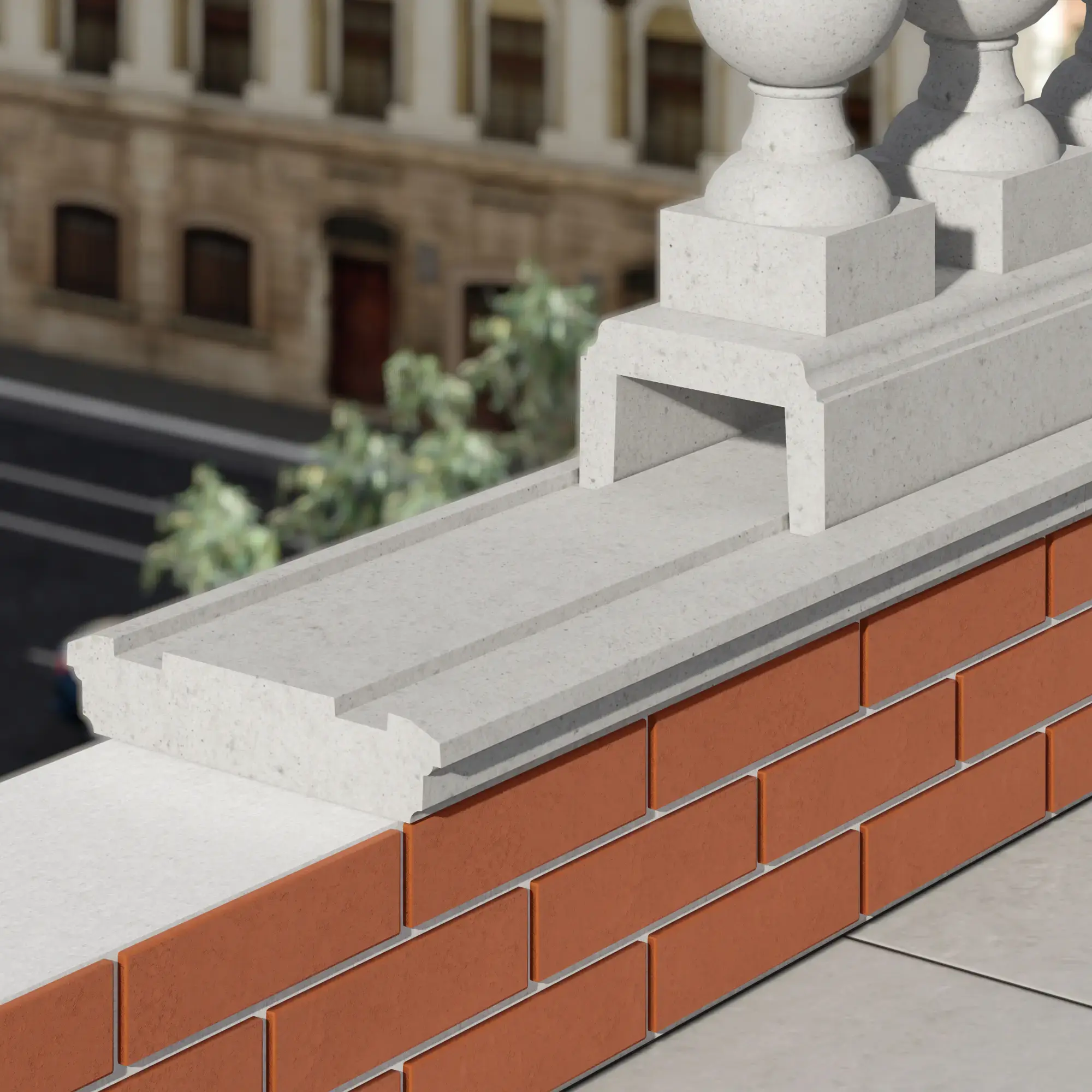 Парапетна плита балюстради П-270