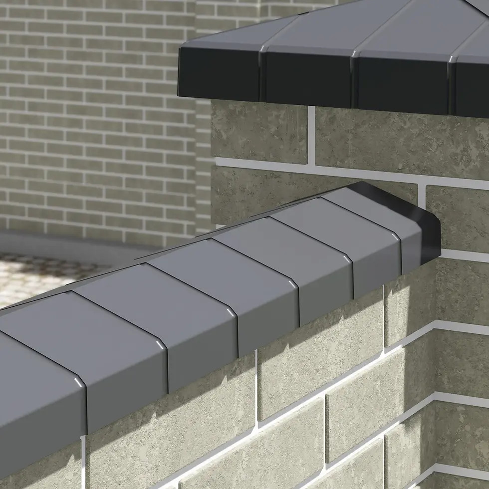 Прев'ю: Сучасна бетонна плита на секцію паркану, графітова