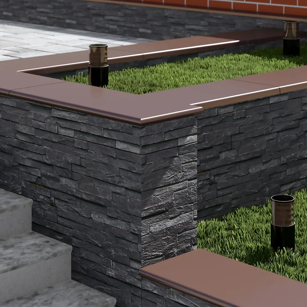 Миниатюра: Накривка парапетна - Копінг - 375 мм