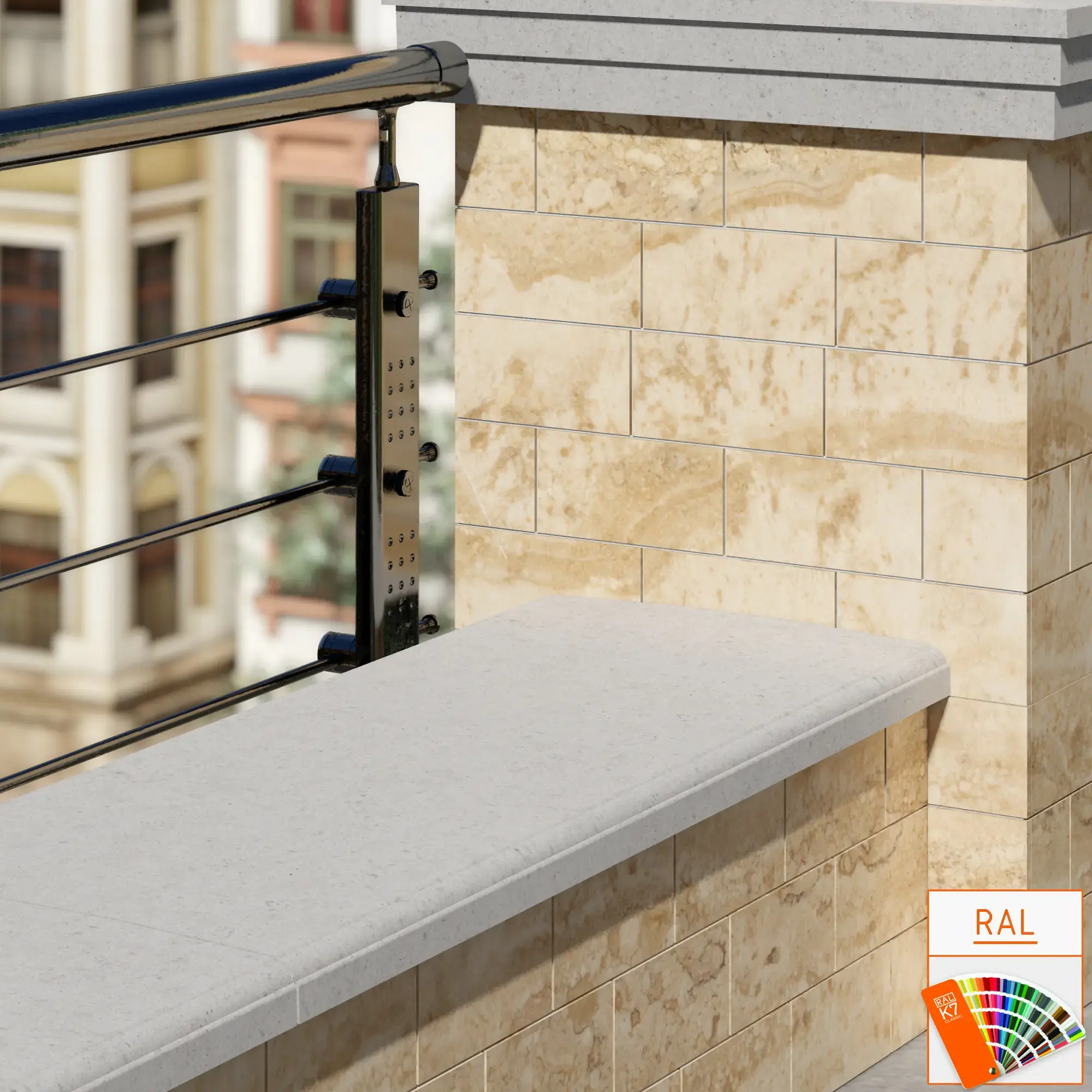 Накривка парапетна - Аркус - 440 мм