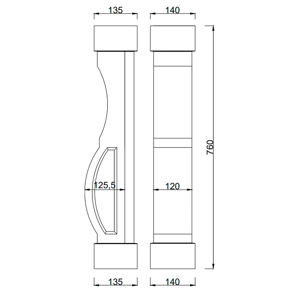 Прев'ю: Креслення балясини Б-20