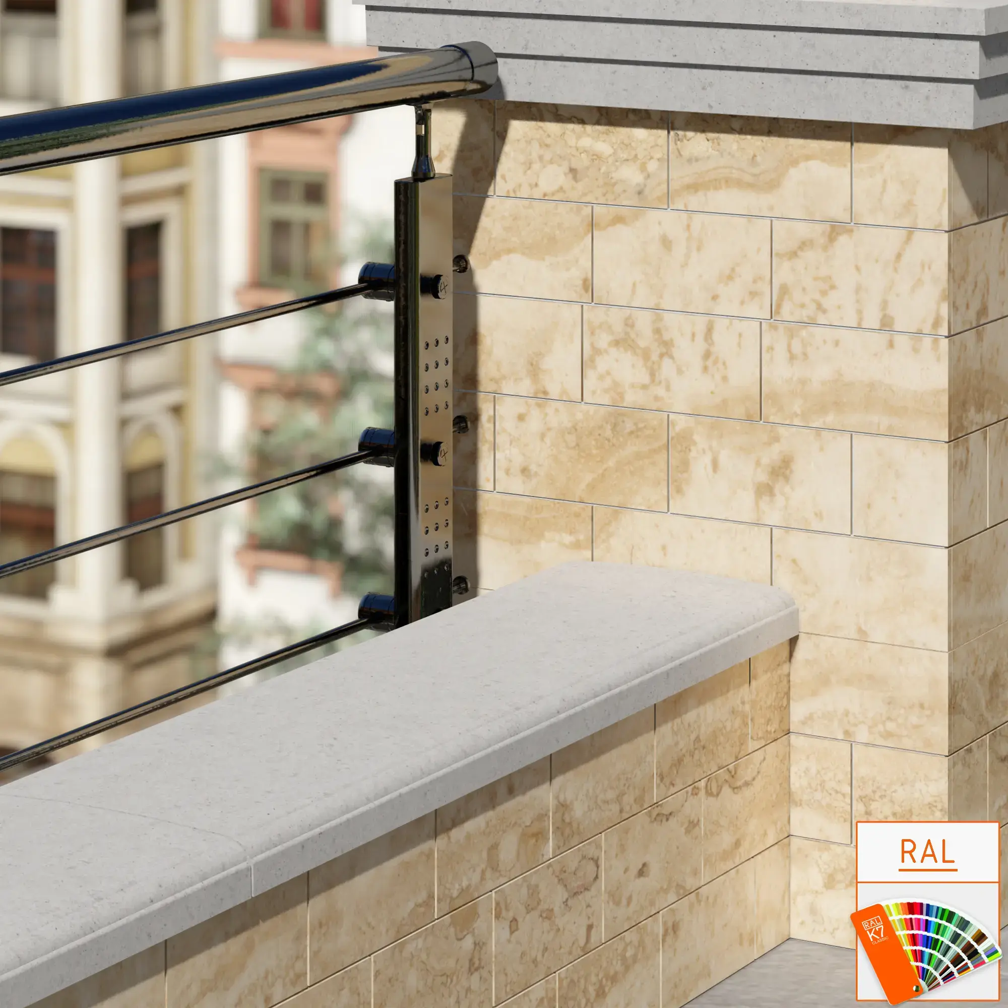 Накривка парапетна - Аркус - 280 мм