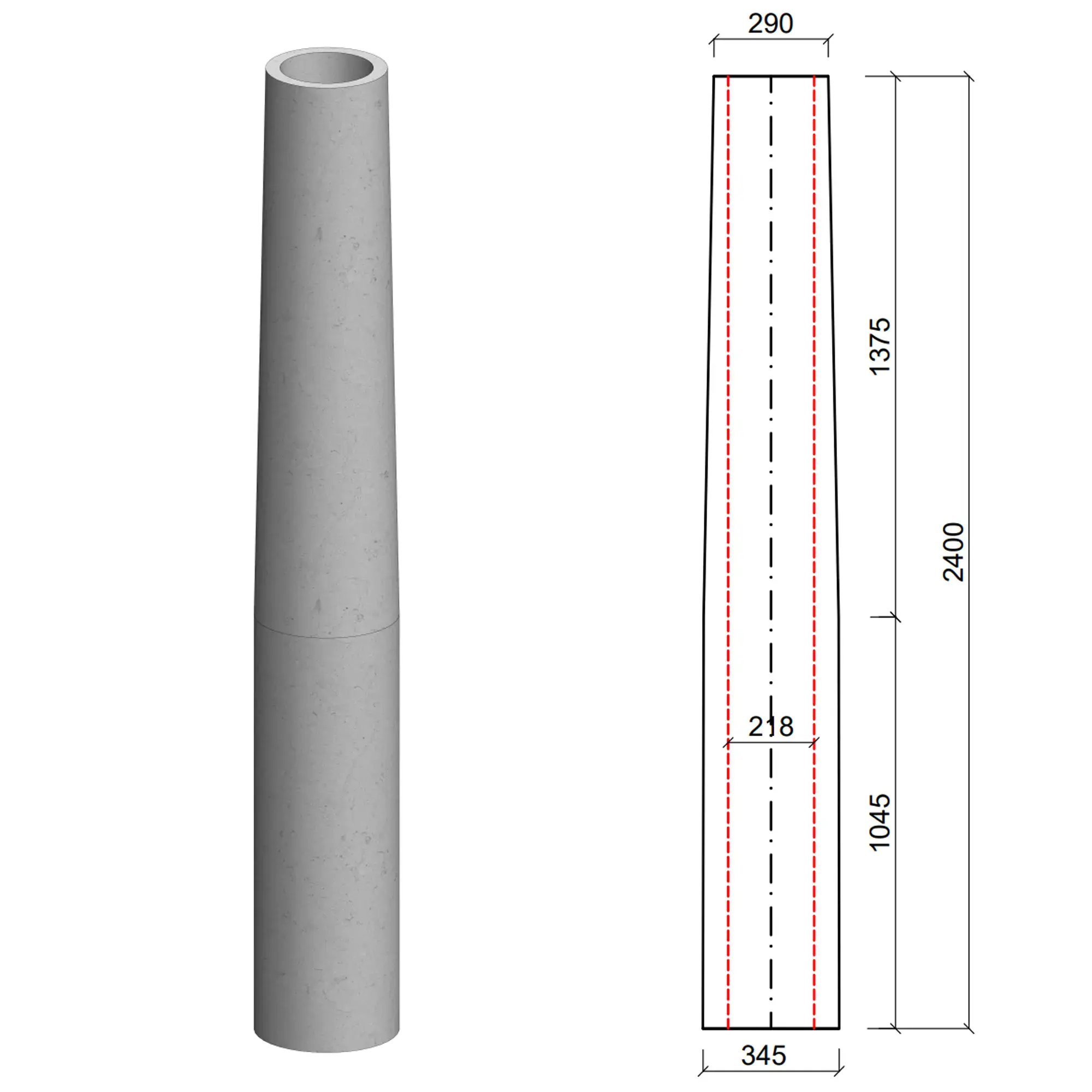 Стовбур колони 29-34
